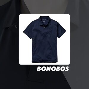EUC Bonobos Performance Golf Navy Polo
